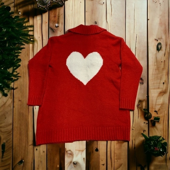 Charter Club Fair Isle Mock-Neck Sweater Ravishing Red - Picture 2 of 2